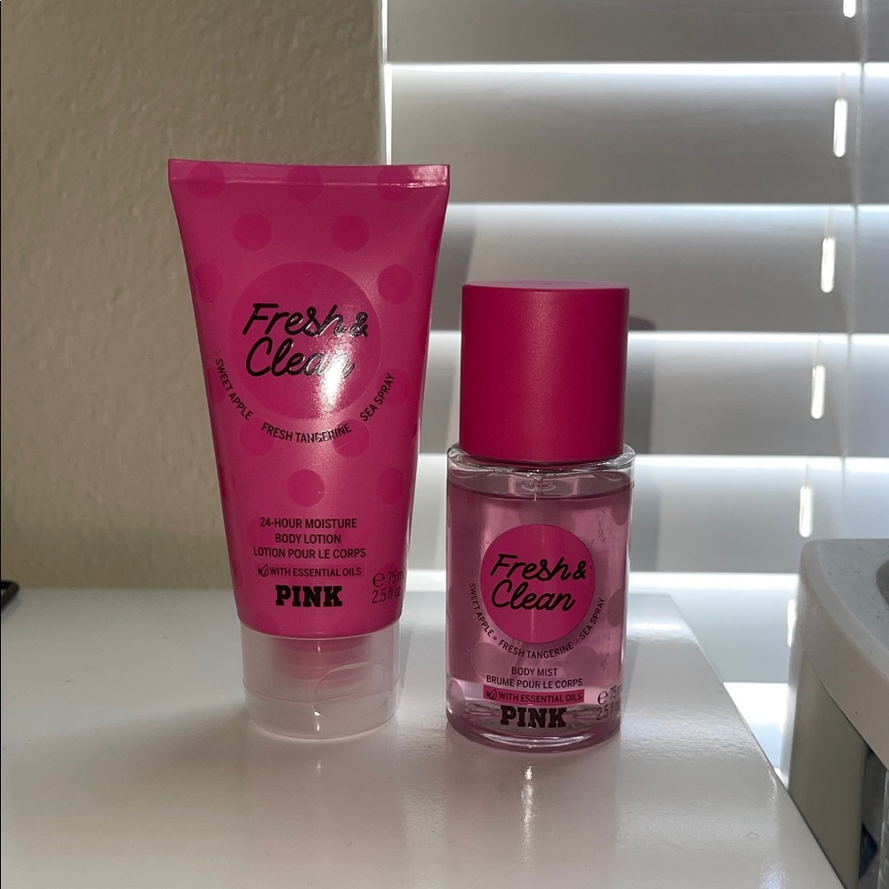 Victoria's Secret PINK Fresh & Clean Travel Size Duo